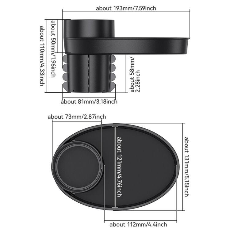 Universal Car Cup Holder - Portable Adjustable Drink Holder for Vehicle Storage Rack